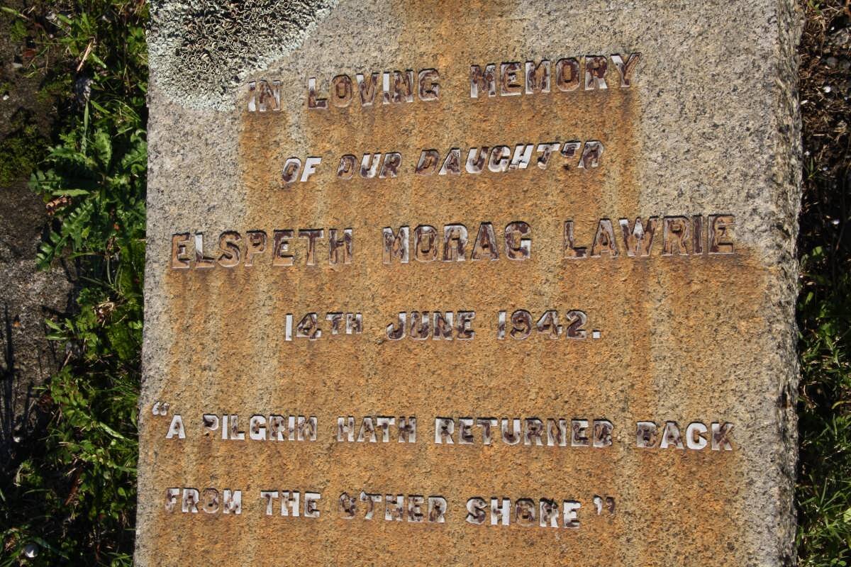 LAWRIE Elspeth Morag -1942