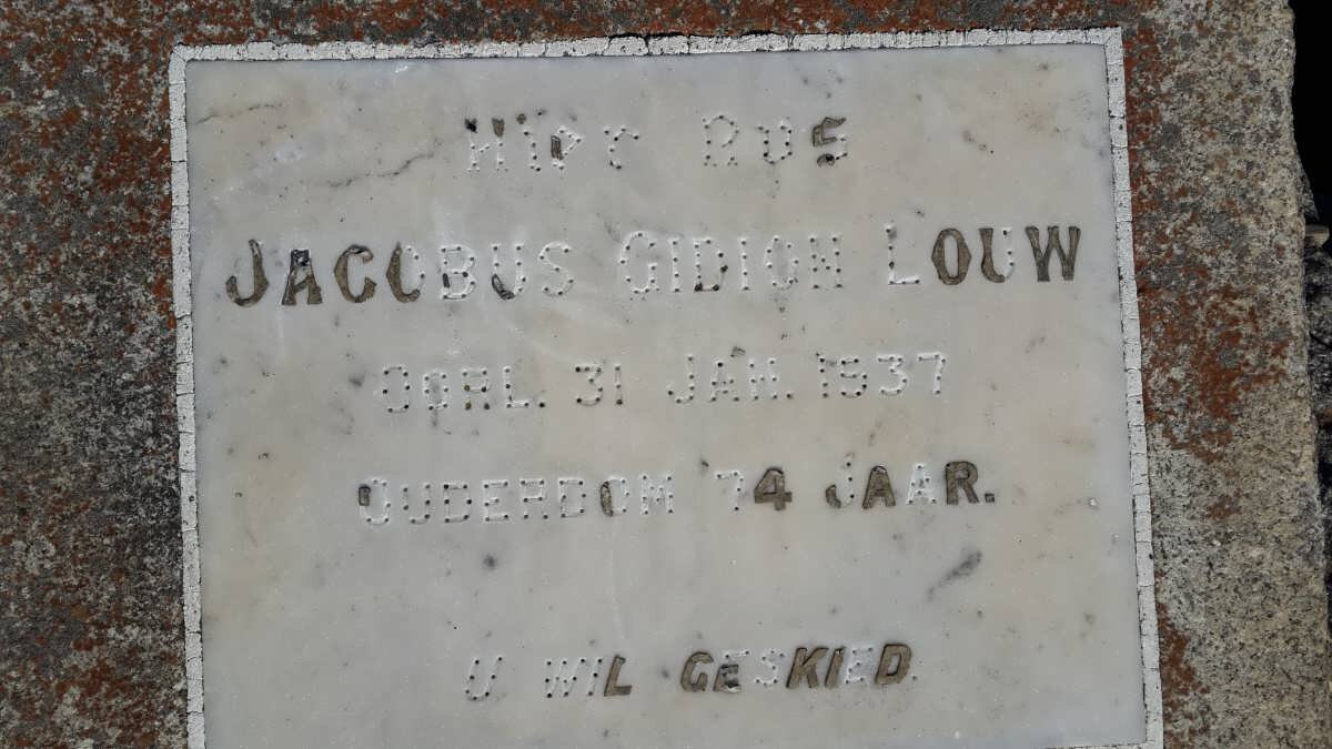 LOUW Jacobus Gidion -1937