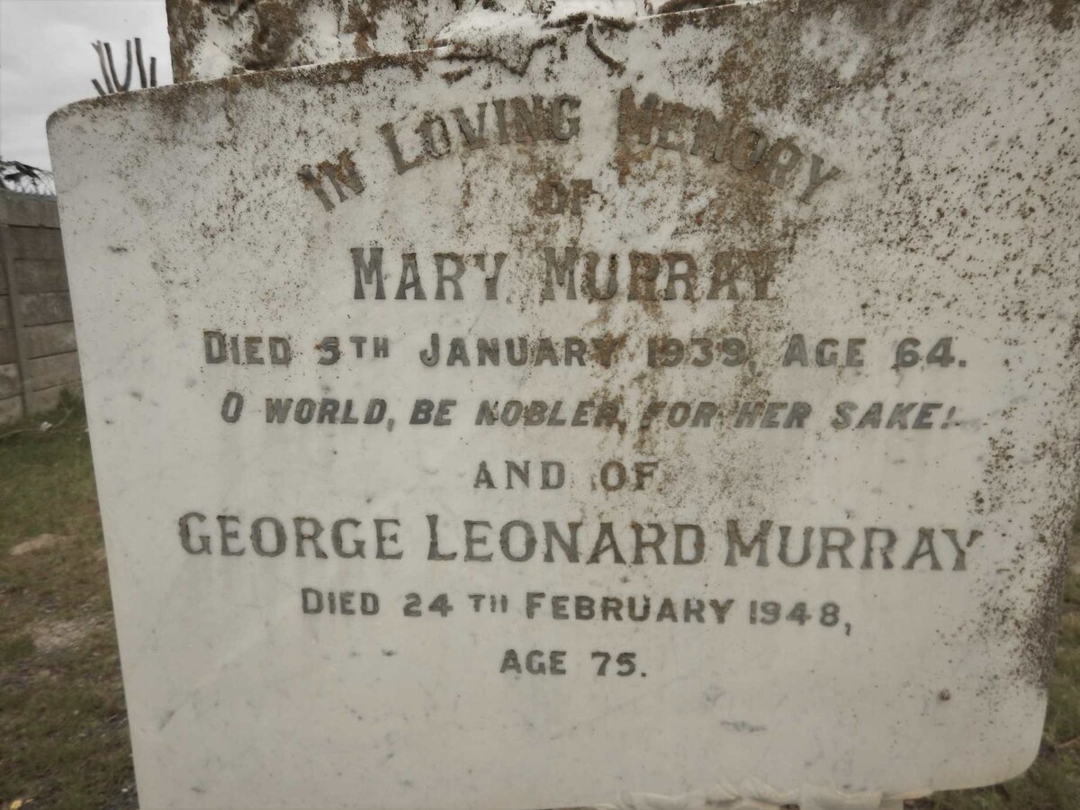 MURRAY George Leonard -1948 &amp; Mary -1939