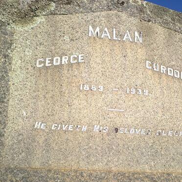 MALAN George Gordon 1889-1939