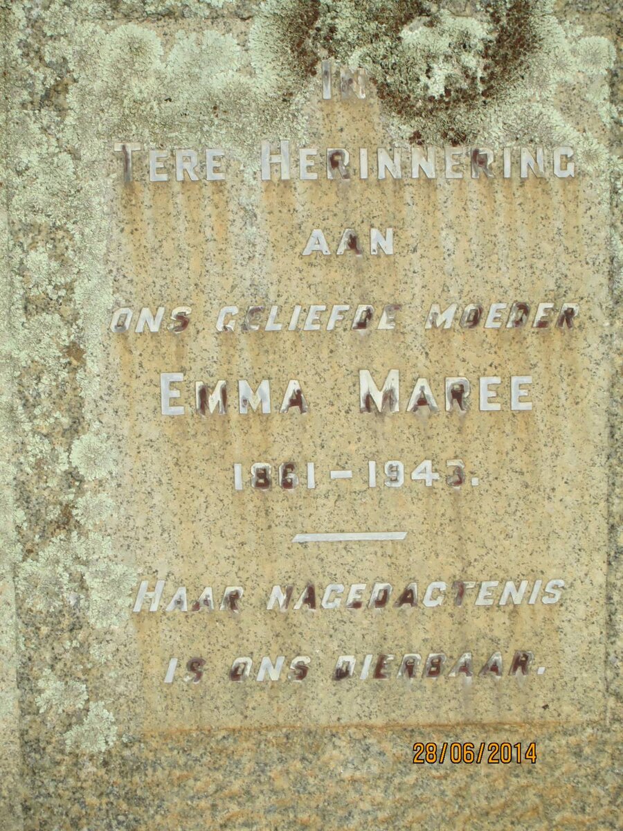 MAREE Emma 1861-1943