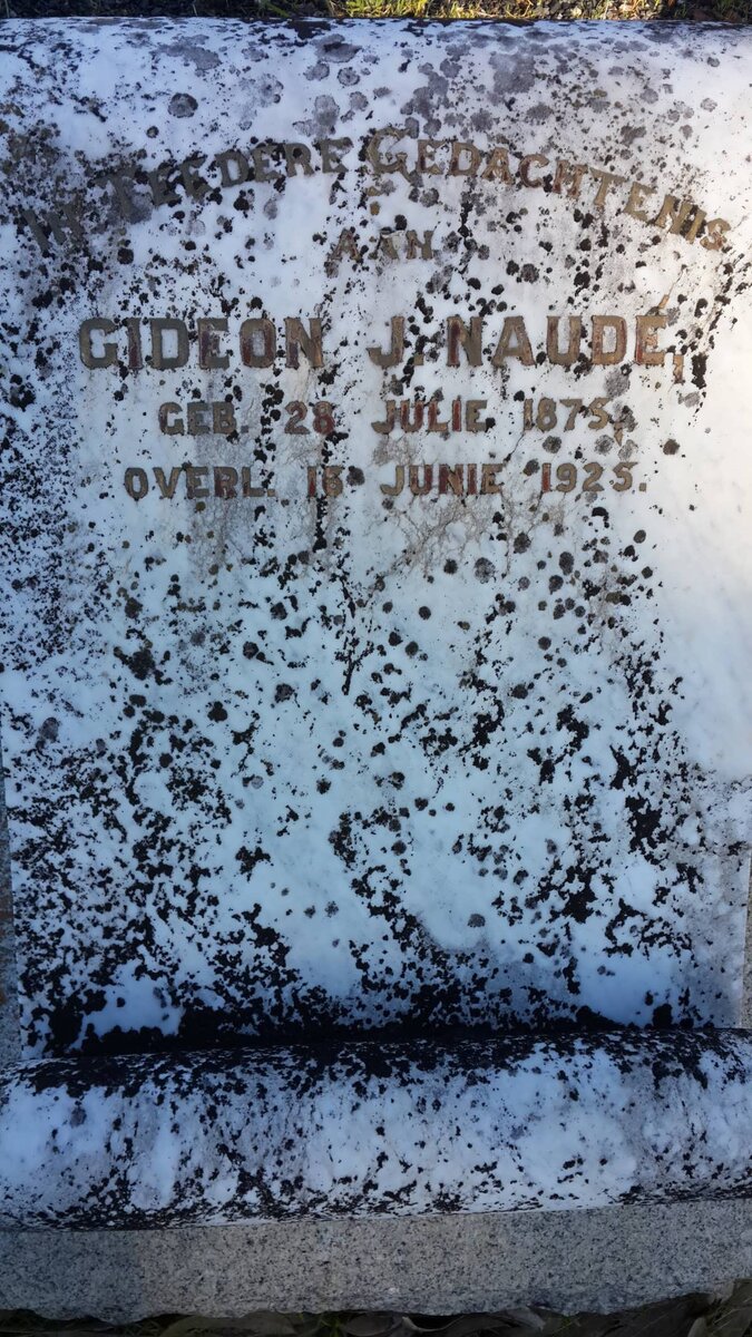 NAUDE Gideon J. 1875-1925