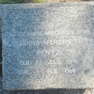 PENTZ Johanna Margrietha 1896-1968