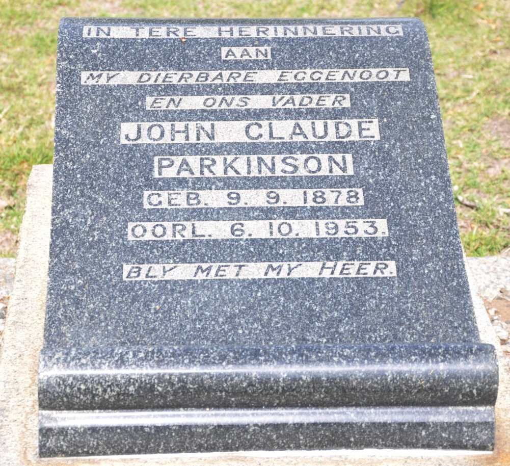 PARKINSON John Claude 1878-1953