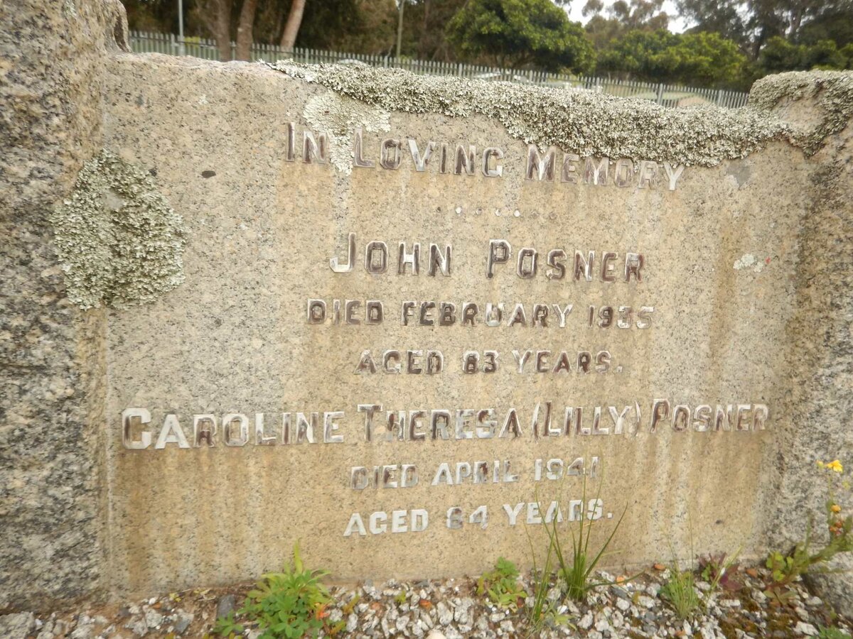 POSNER John -1935 &amp; Caroline Theresa -1941