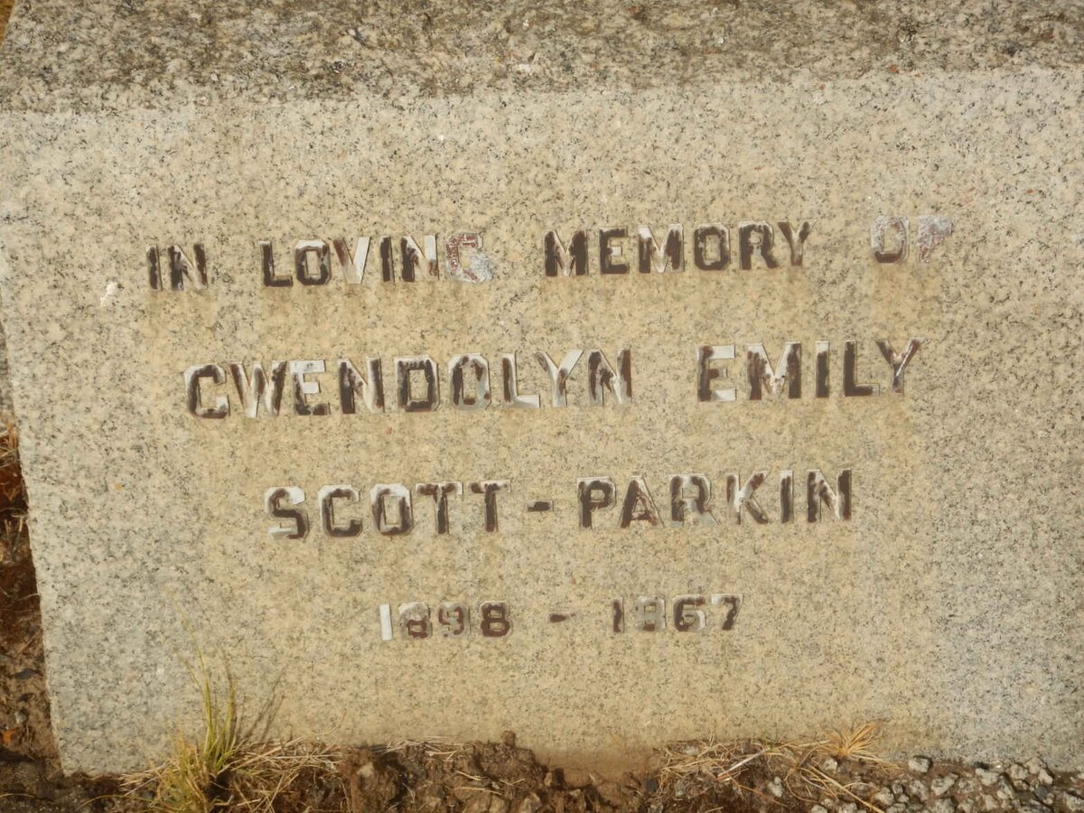 PARKIN Gwendolyn Emily, SCOTT 1898-1967