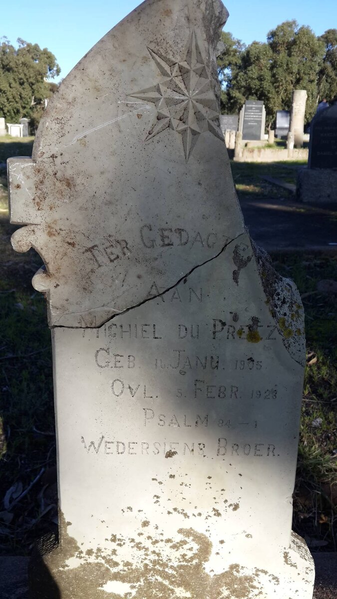 PREEZ Michiel, du 1905-1928