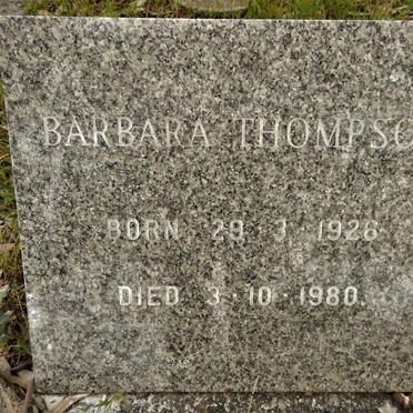 THOMPSON Barbara 1926-1980