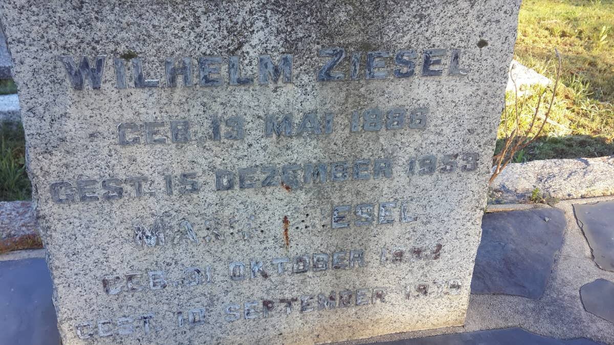 ZIESEL Wilhelm -1886-1953 &amp; Mar? 18??-197?