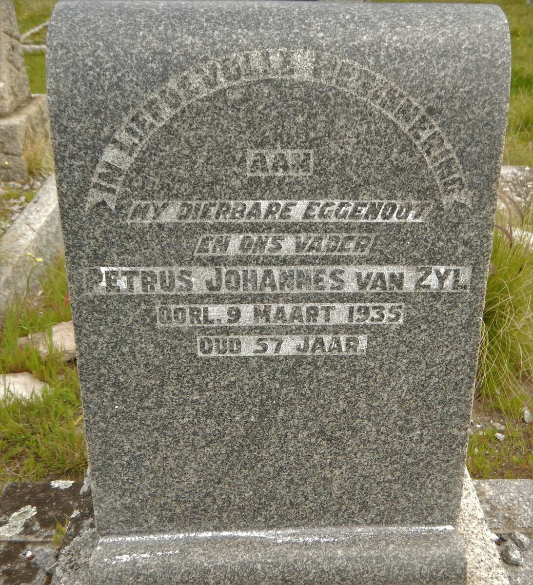 ZYL Petrus Johannes, van -1935