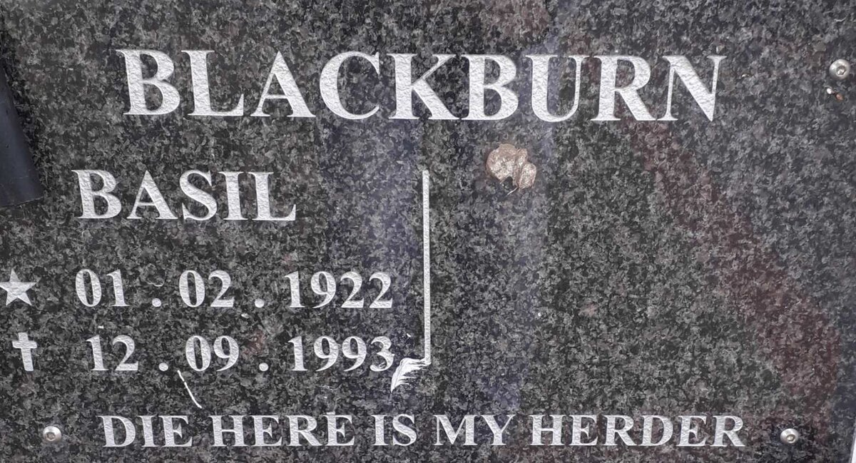 BLACKBURN Basil 1922-1993
