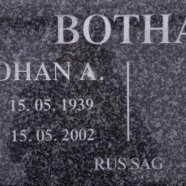 BOTHA Johan A. 1939-2002