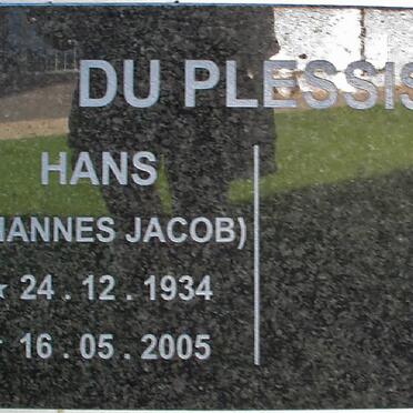 PLESSIS Johannes Jacob, du 1934-2005