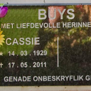 BUYS Cassie 1929-2011