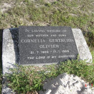 OLIVIER Cornelia Gertruida 1902-1969