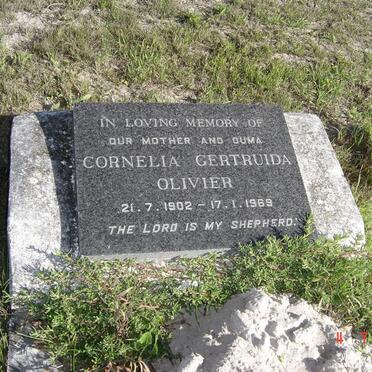 OLIVIER Cornelia Gertruida 1902-1969