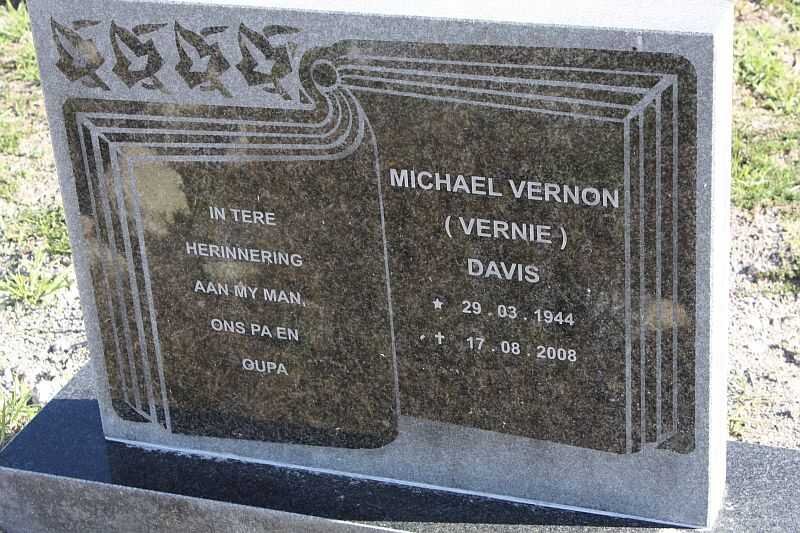 DAVIS Michael Vernon 1944-2008