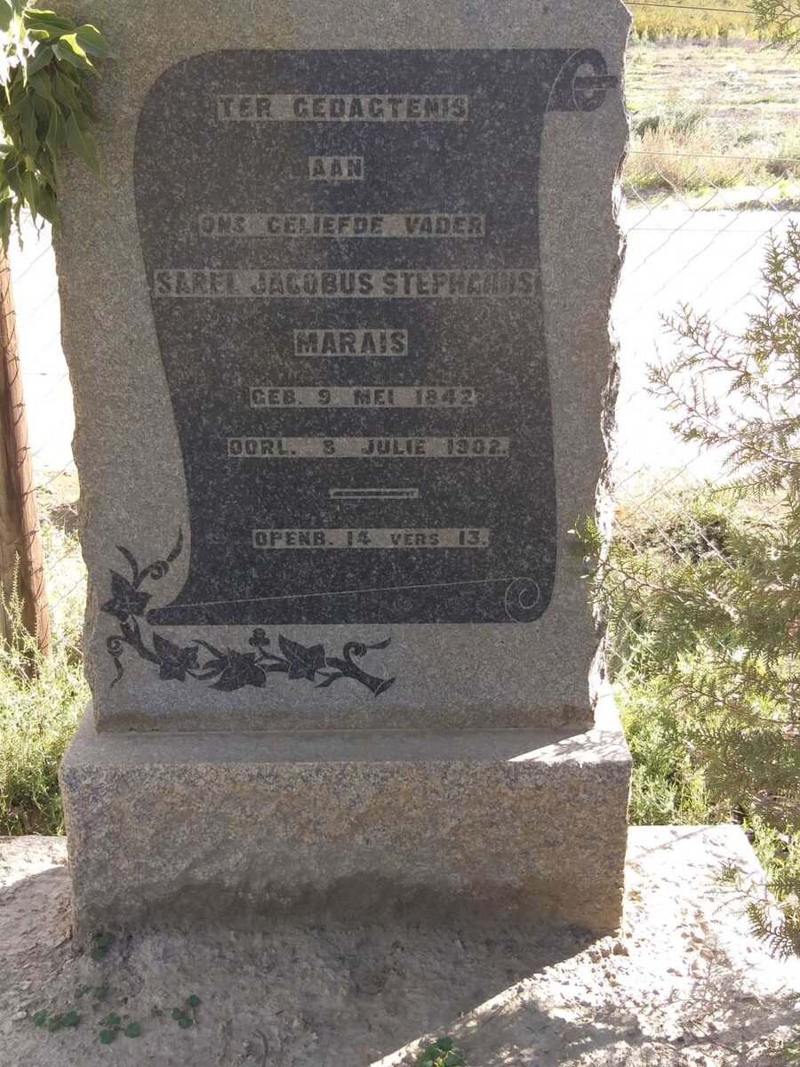 MARAIS Sarel Jacobus Stephanus 1842-1902