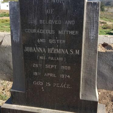 BRITTLEBANK Johanna Hermina S.M. nee FULLARD 1908-1974