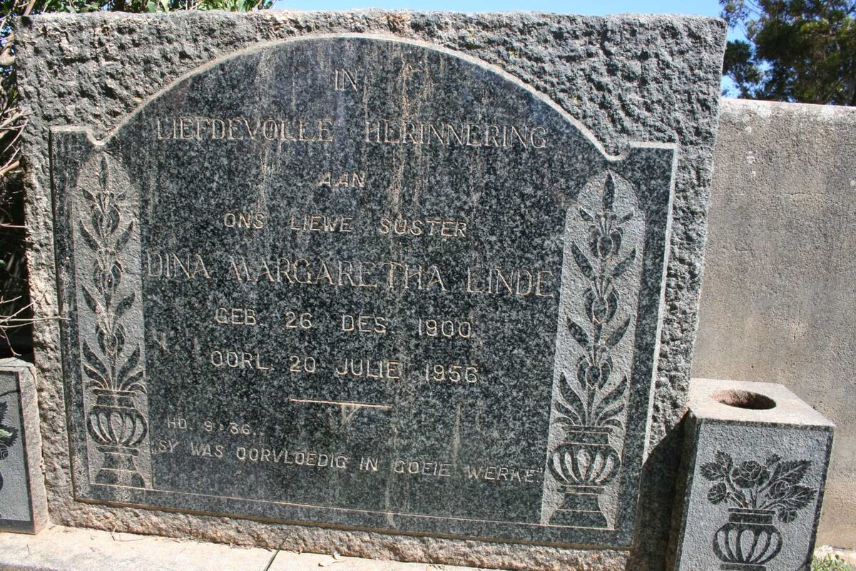 LINDE Dina Margaretha 1900-1956