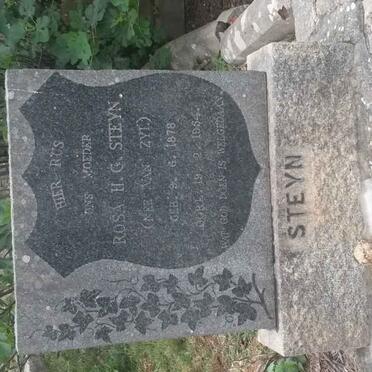 STEYN Rosa H.G. nee VAN ZYL 1878-1954