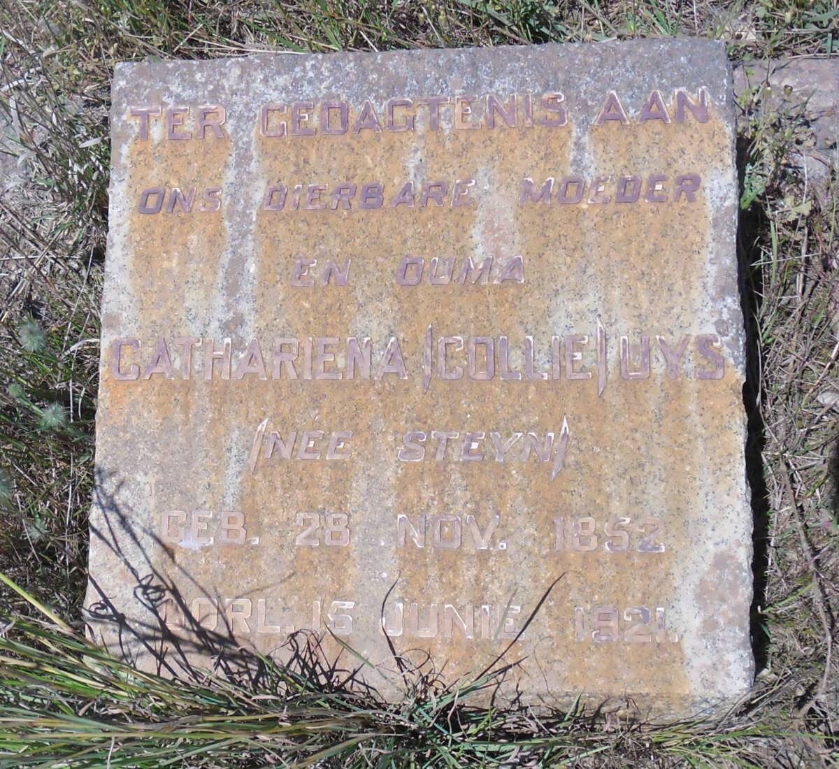 UYS Cathariena nee STEYN 1852-1921