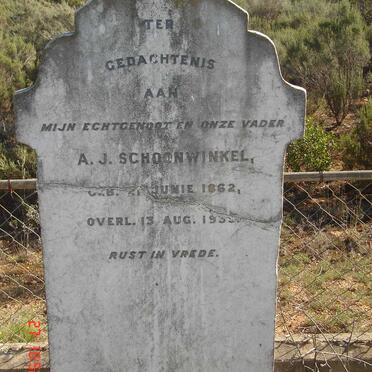 SCHOONWINKEL Arnoldus Johannes 1862-1936