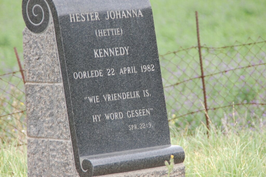 KENNEDY Hester Johanna -1982