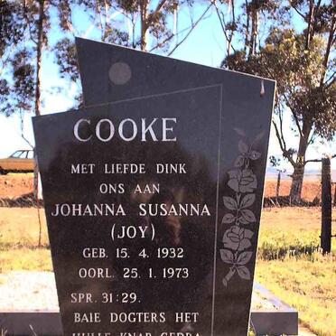 COOKE Johanna Susanna 1932-1973