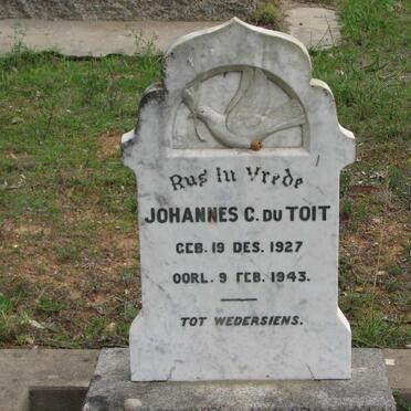 TOIT Johannes C., du 1927-1943