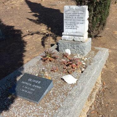 FOURIE Pieter Z.B. -1937 :: OLIVIER Patricia Jeanne 1926-2012