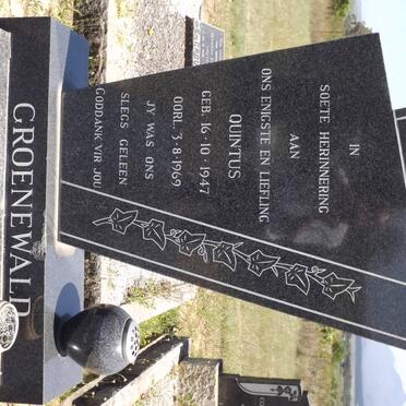 GROENEWALD Quintus 1947-1969