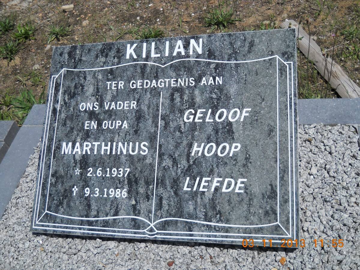 KILIAN Marthinus 1937-1986