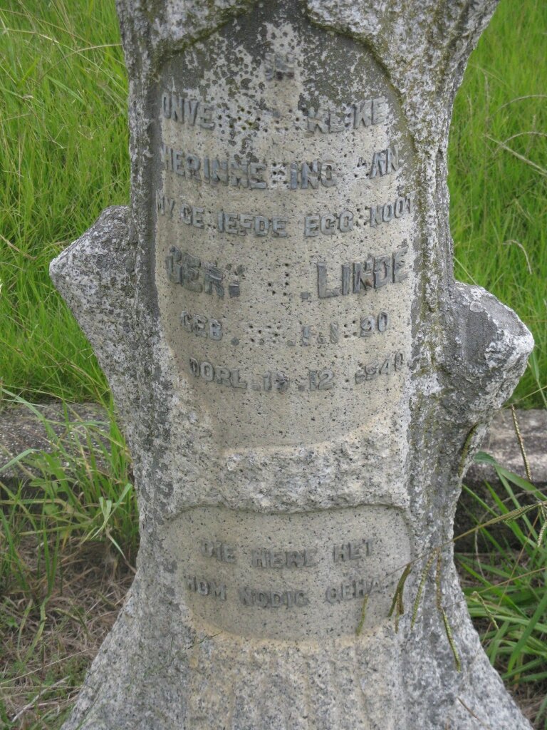 LINDE Gert J. 1890-1940