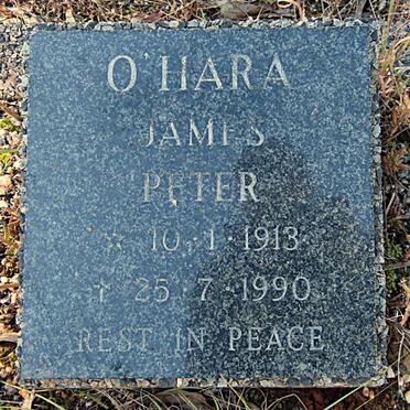 O'HARA James Peter 1913-1990
