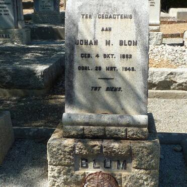 BLOM Johan M. 1882-1949