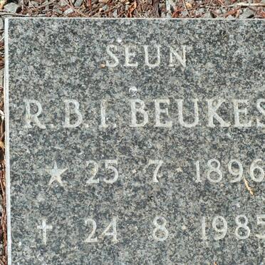 BEUKES R.B.I. 1896-1985