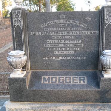 NEETHLING Maria Magdalena Reinetta -1937