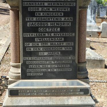 COETZEE Jacobus Hendrik -1913