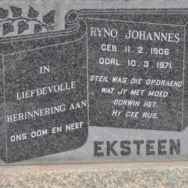 EKSTEEN Ryno Johannes 1906-1971