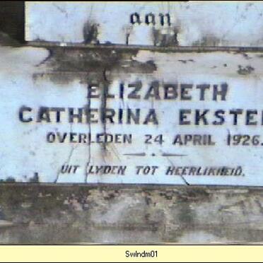 EKSTEEN Elizabeth Catherina -1926