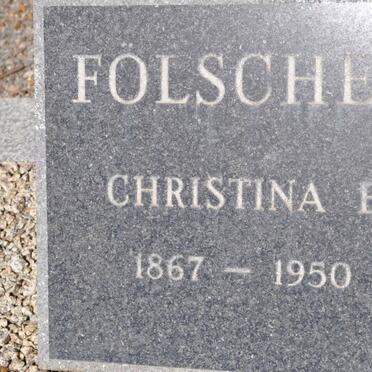 FOLSCHER Christina E. 1867-1950
