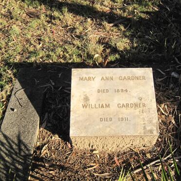 GARDNER William -1911 &amp; Mary Ann -1894