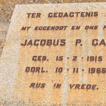 GANZ Jacobus P. 1915-1966