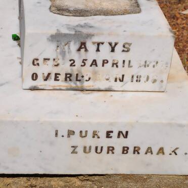 GILIOMEE Matys 18??-1896 :: GILIOMEE Margaretha -1895