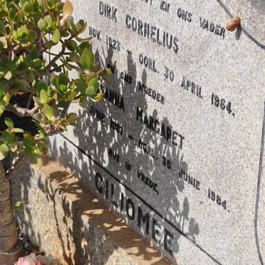 GILIOMEE Dirk Cornelius 1923-1964 &amp; Susanna Margaret 1927-1984