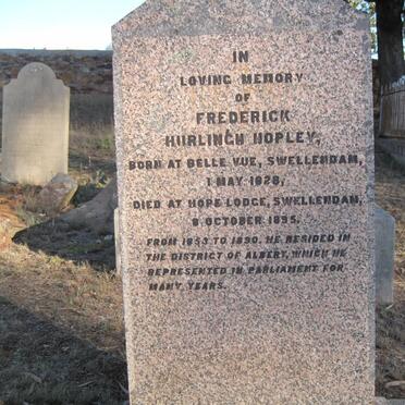 HOPLEY Frederick Hurlingh 1828-1895