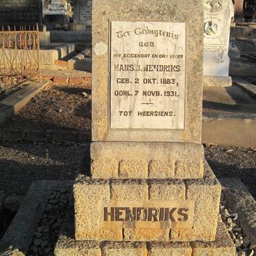 HENDRIKS Hans J. 1883-1931