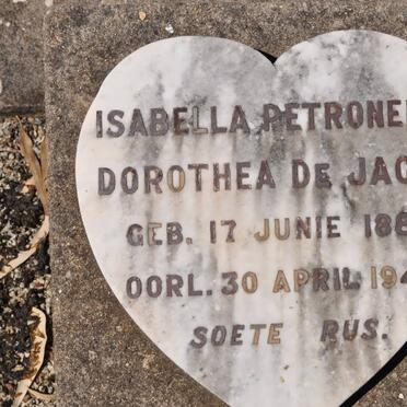 JAGER Isabella Petronella Dorothea, de 1880-1949