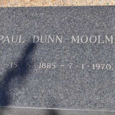 MOOLMAN Paul Dunn 1885-1970
